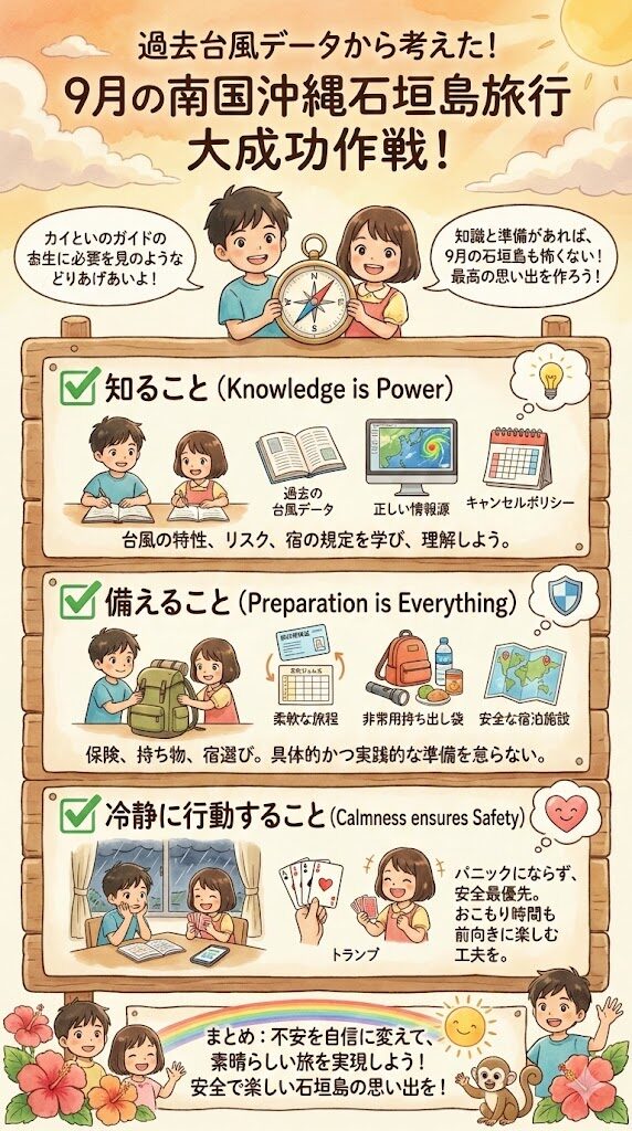 まとめ：過去台風データから考えた！9月の石垣島旅行の図