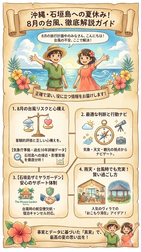 ８月の石垣島台風リスクの客観的評価と、正しい心構え