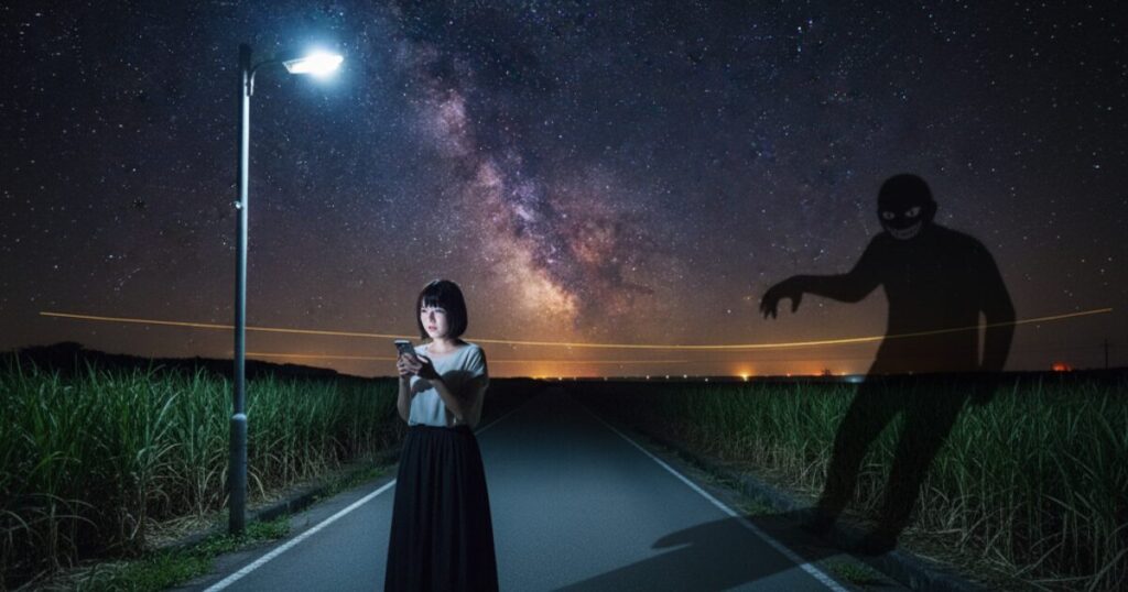 石垣島だけでなく、夜の人気のないところでの女性の1人歩きは気をつけましょう