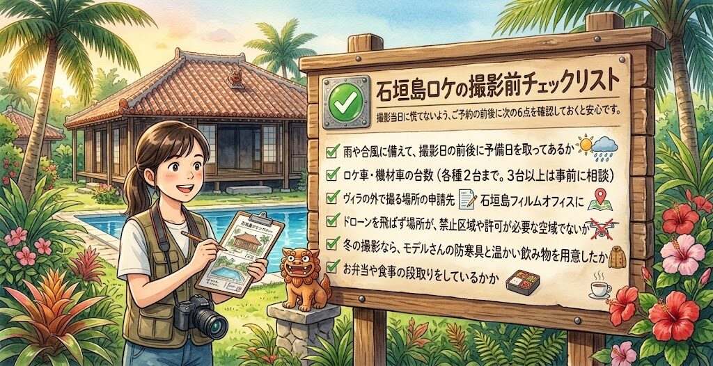 石垣島ロケの撮影前チェックリスト